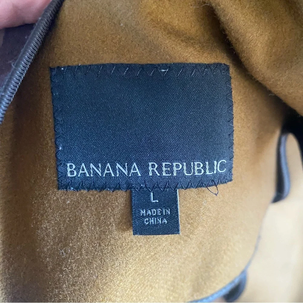 Banana Republic Mario Bellucci Wool Cashmere Camel Tan Coat Mens Size Large